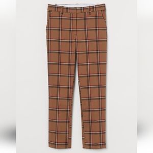 H&M ankle length checkered slacks
